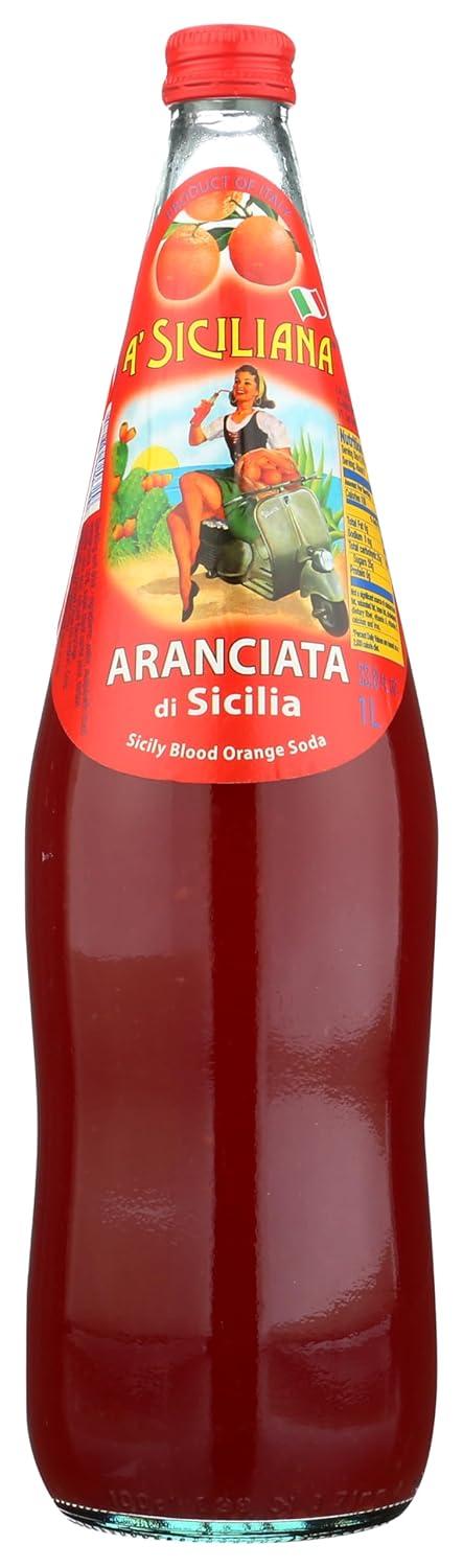 image:imageA Siciliana Sicilian Drink Melograno Refreshing and Delicious Italian Soda made with Sicilian Pomegranate Authentic Imported Italian Beverage Melograno Soda 24 Pack of 1115 fl oz CansBlood Orange Soda