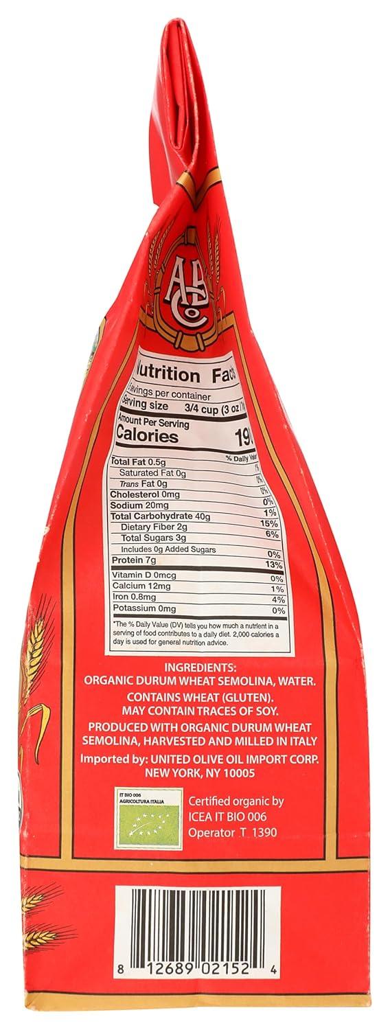 image:imagePartanna Busiate Sicilian Artisanal Pasta Classic Cut Bronze Cut Durum Wheat Semolina NONGMOSlow Dried Made in Italy 16 oz Pack of 6Rigatonini