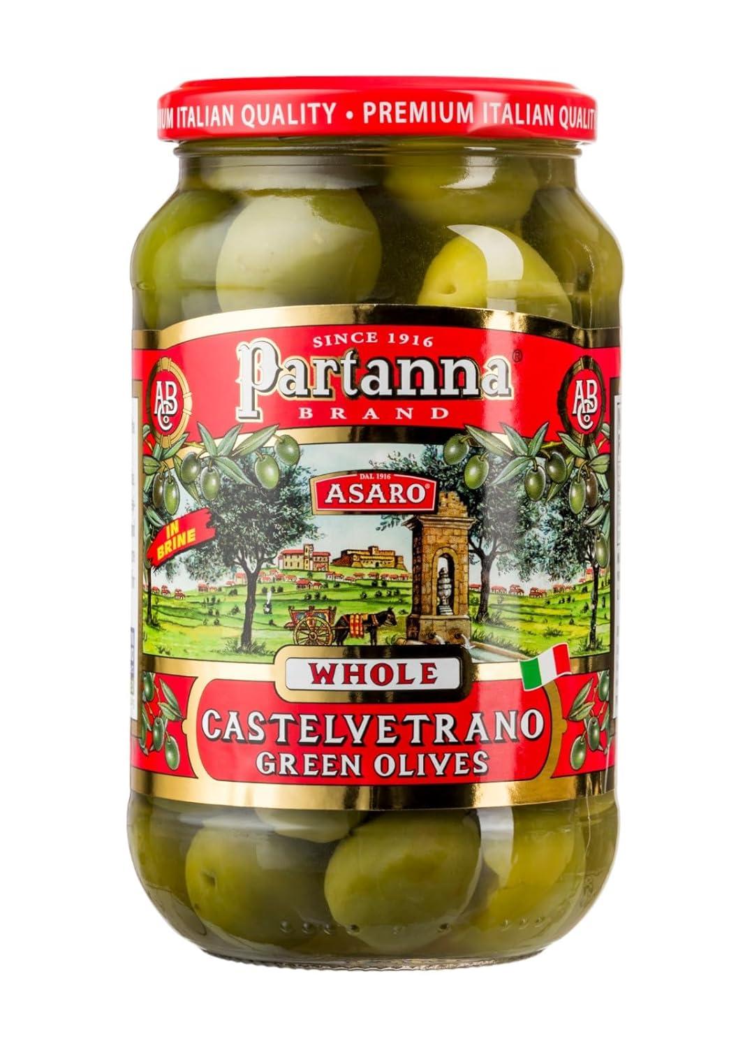 image:imagePartanna Mediterranean Pitted Olive Mix Authentic Sicilian Premium Handpicked SnackingAperitifEntertainingHeartHealthy Keto amp Paleo Product Of Italy 19 oz JarWhole Castelvetrano Olives