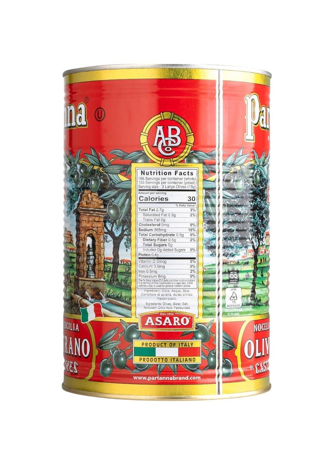 image:imagePartanna Mediterranean Pitted Olive Mix Authentic Sicilian Premium Handpicked SnackingAperitifEntertainingHeartHealthy Keto amp Paleo Product Of Italy 19 oz JarWhole Castelvetrano Olives