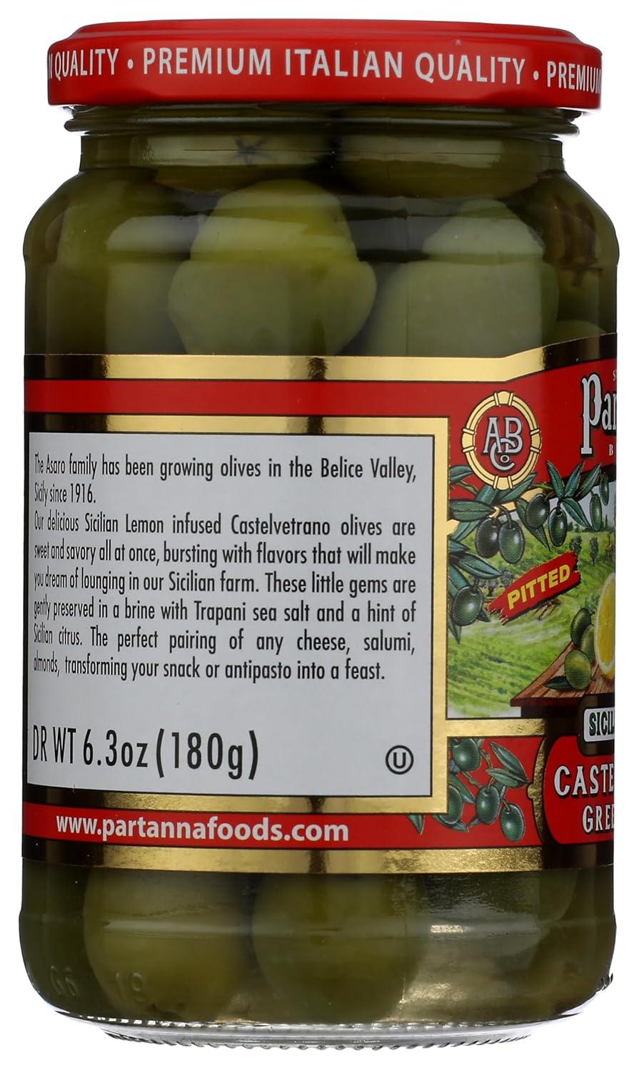 image:imagePartanna Mediterranean Pitted Olive Mix Authentic Sicilian Premium Handpicked SnackingAperitifEntertainingHeartHealthy Keto amp Paleo Product Of Italy 19 oz JarLemon Pitted Olives