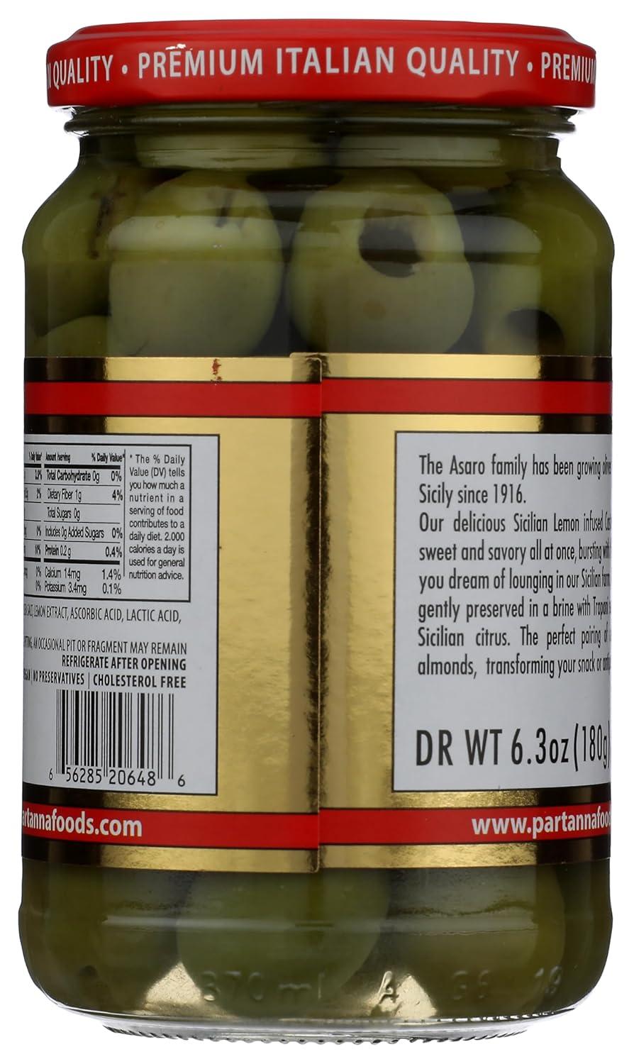 image:imagePartanna Mediterranean Pitted Olive Mix Authentic Sicilian Premium Handpicked SnackingAperitifEntertainingHeartHealthy Keto amp Paleo Product Of Italy 19 oz JarLemon Pitted Olives