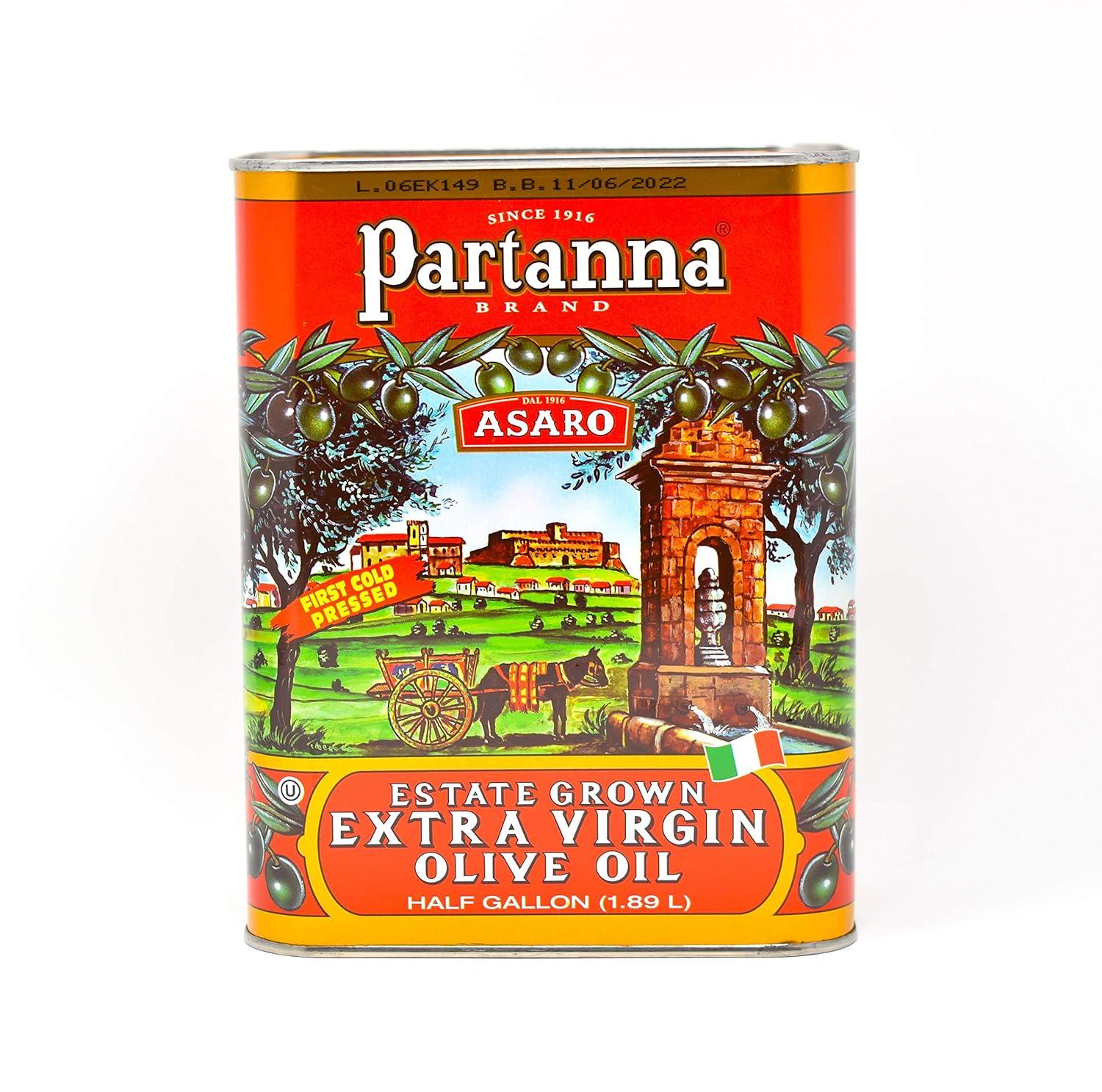 image:imagePartanna Robust Extra Virgin Olive Oil BambinoPremium 100 Castelvetrano OilHigh PolyphenolFirst Cold PressedEarly Harvest in SicilyAward Winning Italian EVOOMonovarietal34 fl oz 100 ML TinOlive Oil