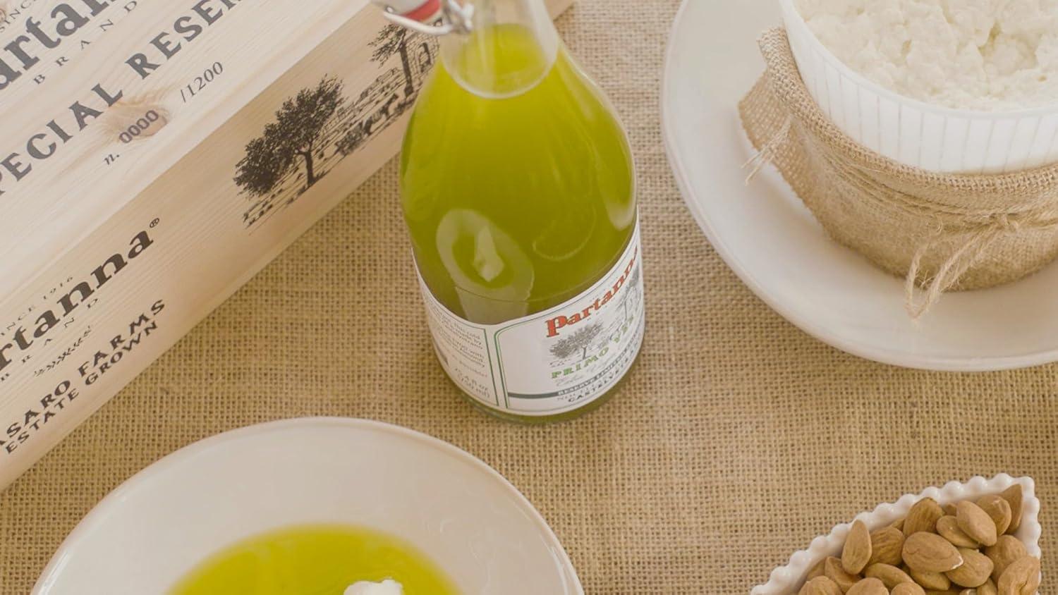 image:imagePrimo Verde Extra Virgin Olive Oil Limited Edition Premium Castelvetrano Oil Harvested in Sicily Pure Authentic Italian Monovarietal Rich in Flavor First Cold Pressed 750 ML Glass