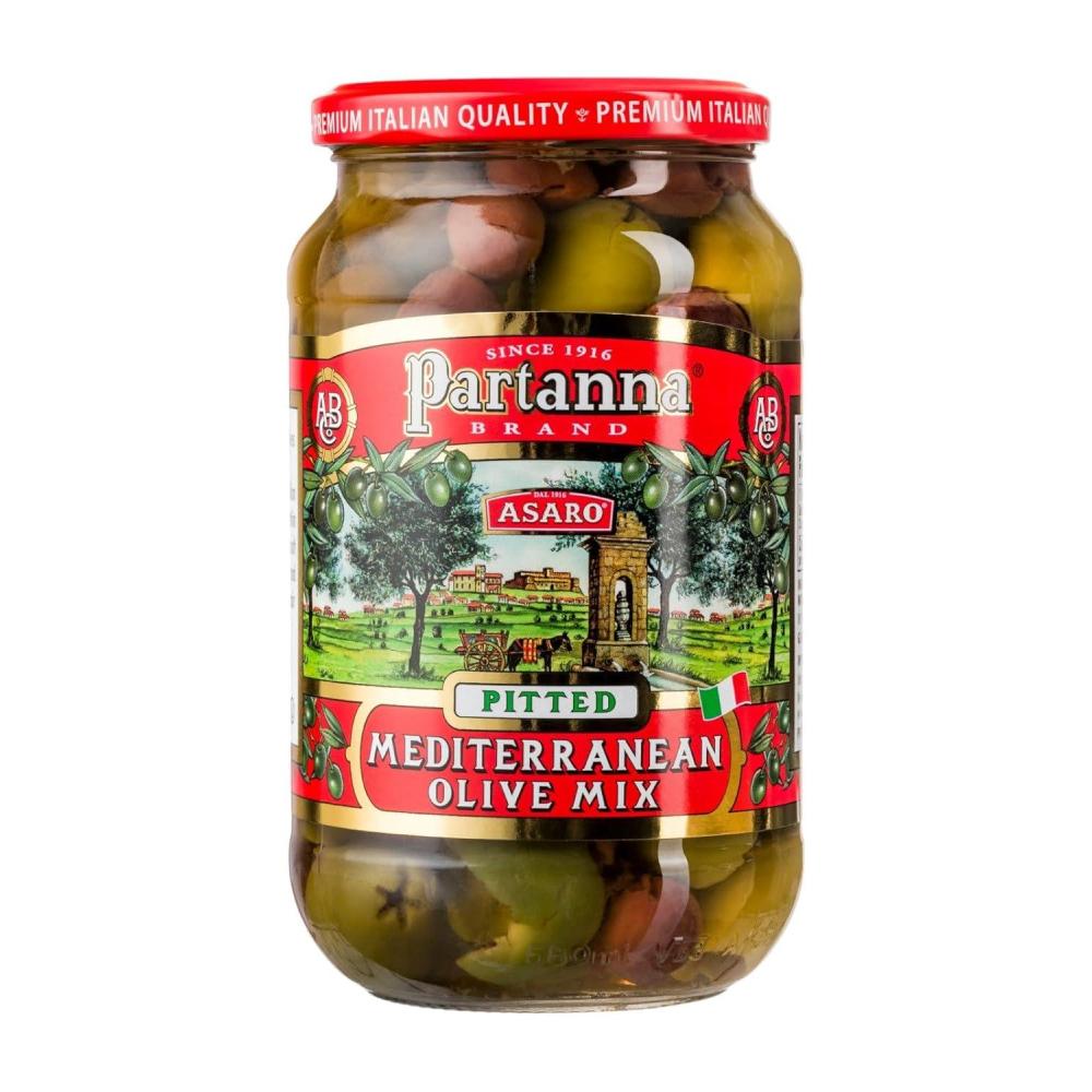 image:imagePartanna Mediterranean Pitted Olive Mix Authentic Sicilian Premium Handpicked SnackingAperitifEntertainingHeartHealthy Keto amp Paleo Product Of Italy 19 oz JarMediterranean Pitted Olive Mix