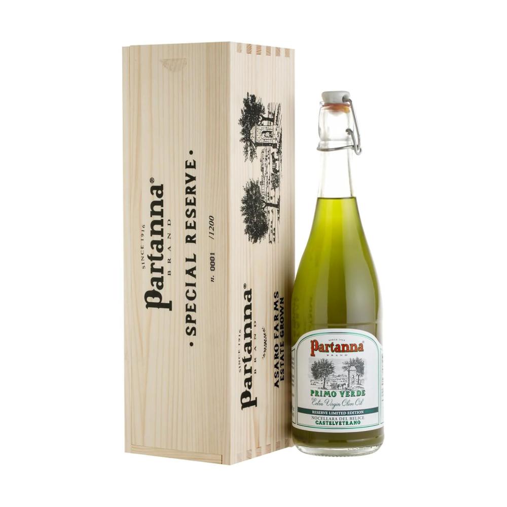 image:imagePrimo Verde Extra Virgin Olive Oil Limited Edition Premium Castelvetrano Oil Harvested in Sicily Pure Authentic Italian Monovarietal Rich in Flavor First Cold Pressed 750 ML Glass