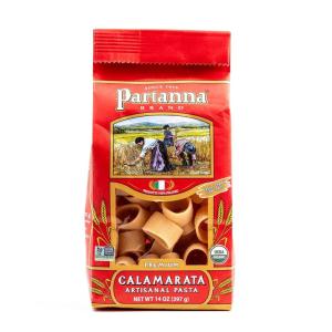 Partanna Busiate Sicilian Artisanal Pasta Classic Cut -Bronze Cut – Durum Wheat Semolina- NON-GMO-Slow Dried – Made in Italy- 16 oz (Pack of 6)(Calamarata)