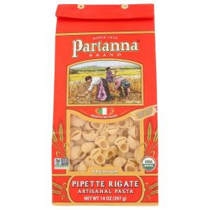 Partanna Busiate Sicilian Artisanal Pasta Classic Cut -Bronze Cut – Durum Wheat Semolina- NON-GMO-Slow Dried – Made in Italy- 16 oz (Pack of 6)(Pipette Rigatte)