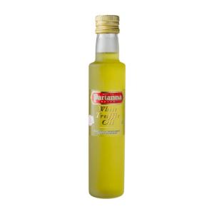 Partanna Extra Virgin Olive Oil pressed with Sicilian Moro Orange – Premium Flavored Extra Virgin Olive Oil – Harvested in Sicily – Rich in Flavor – First Cold Pressed – 8.45 oz (250 ML) Glass(White Truffle)