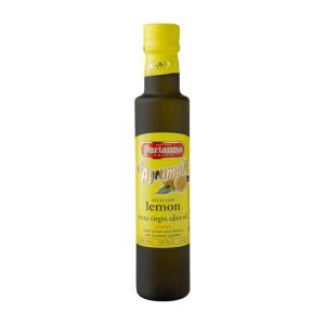 Partanna Extra Virgin Olive Oil pressed with Sicilian Moro Orange – Premium Flavored Extra Virgin Olive Oil – Harvested in Sicily – Rich in Flavor – First Cold Pressed – 8.45 oz (250 ML) Glass(Lemon)