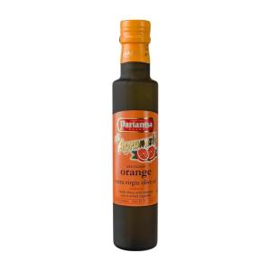 Partanna Extra Virgin Olive Oil pressed with Sicilian Moro Orange – Premium Flavored Extra Virgin Olive Oil – Harvested in Sicily – Rich in Flavor – First Cold Pressed – 8.45 oz (250 ML) Glass(Orange)