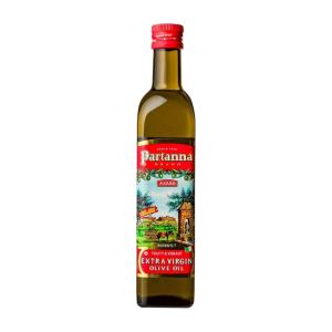 Partanna Robust Extra Virgin Olive Oil – Premium Castelvetrano Olive Oil – Harvested in Sicily – Pure Authentic Italian – Monovarietal – Rich in Flavor – First Cold Pressed – 16.9oz (500 ML) Glass(Robust Olive Oil)