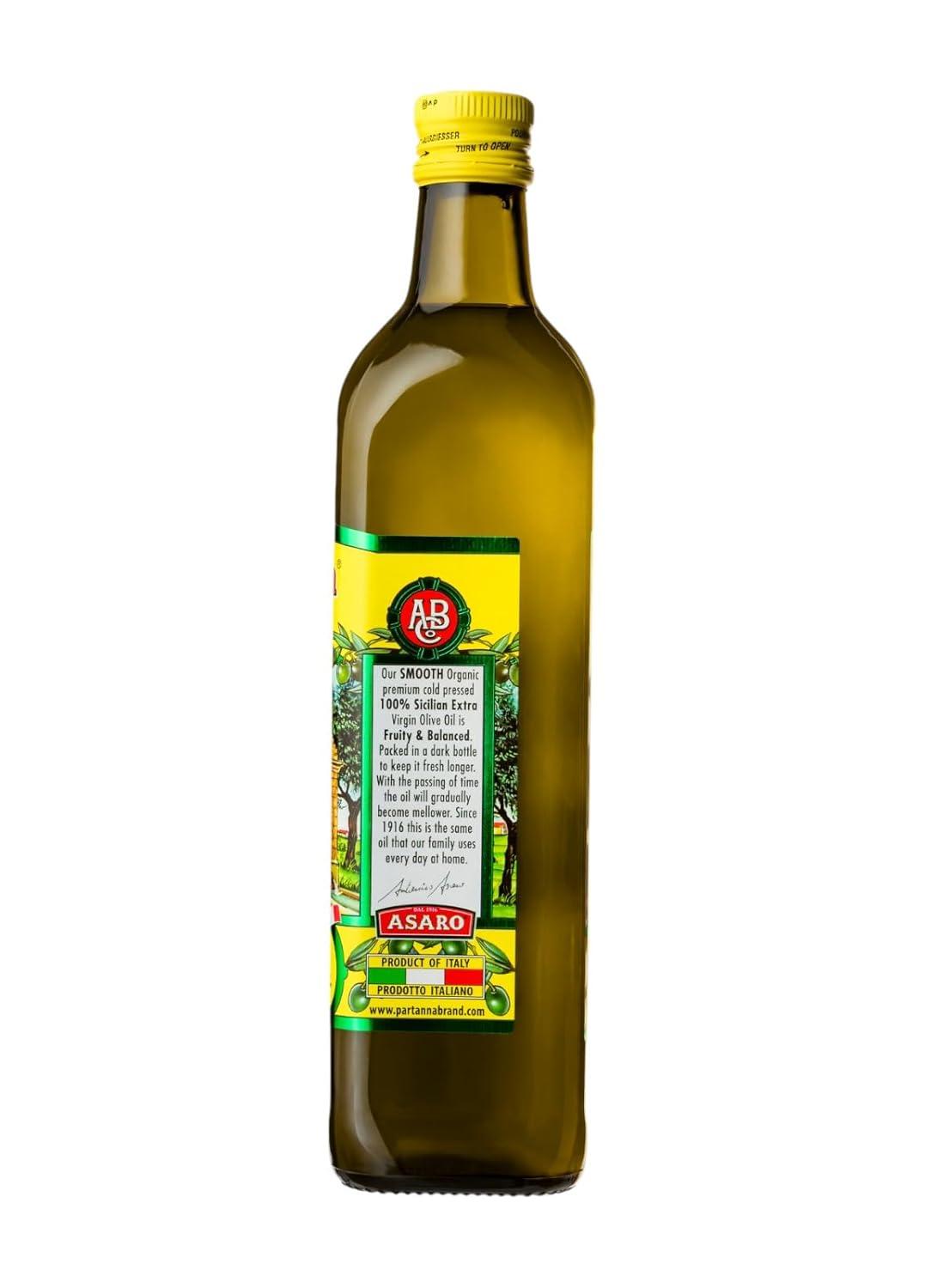 image:imagePartanna Everyday Organic Extra Virgin Olive Oil Premium Organic Castelvetrano Oil Harvested in Sicily Pure Authentic Italian Monovarietal Rich in Flavor and Tradition 169 oz 500 ML255 fl oz