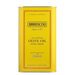 Baroncini Extra Virgin Olive Oil – Sicilian Nocellara del Belice & Cerasuola – 100% Sustainable Zero-Waste – Cold Pressed for Flavorful Taste – Premium Italian EVOO – 101.4 fl oz (3 L) Tin